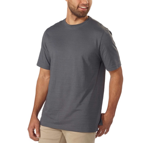 T-shirt Kirkland Signature Homme Pima Coton Slub - Marine, Taille XXL, Coupe Regular, Neuf étiqueté